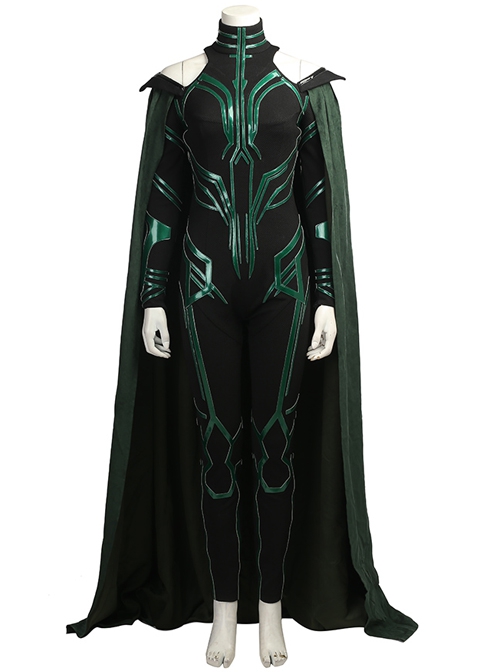 Thor Ragnarok Death Goddess Hela Style B Halloween Cosplay Costume Full Set