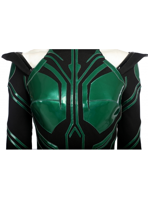 Thor Ragnarok Death Goddess Hela Style A Halloween Cosplay Costume Black Bodysuit