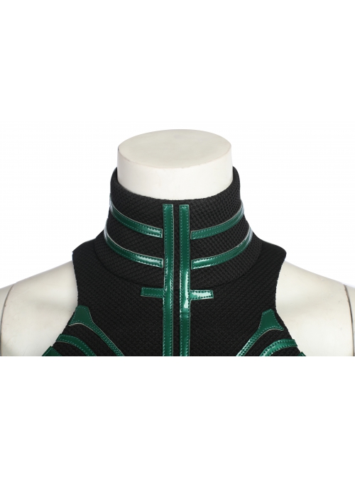 Thor Ragnarok Death Goddess Hela Style A Halloween Cosplay Costume Black Bodysuit