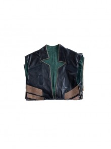 Loki Season 1 Loki Armor Suit Halloween Cosplay Costume Black Long Coat