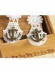 Fashion Elegant Retro Long White Lace Navy Style Anchor Female Earrings