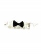 Fashion Elegant Bridesmaid Bride Black Sequins White Lace Retro Female Bracelet