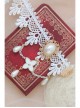 Palace Elegant Fashion Retro White Tassel Pearl Lace Female Anklet