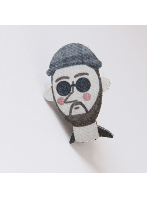 Fashion Funny Halloween Personality Cartoon Sunglasses Hat Boys Little Avatar Hairpin