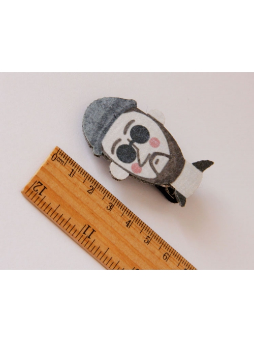 Fashion Funny Halloween Personality Cartoon Sunglasses Hat Boys Little Avatar Hairpin