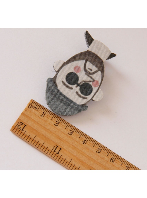 Fashion Funny Halloween Personality Cartoon Sunglasses Hat Boys Little Avatar Hairpin