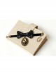 Fashion Retro Exaggerated Black Sequins Bow Leopard Print Pendant Female Bracelet