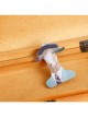 Fashion Art Retro Cartoon Hat Suit Cow Handmade Cloth Brooch