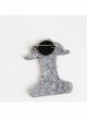 Fashion Art Retro Cartoon Hat Suit Cow Handmade Cloth Brooch