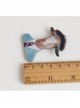 Fashion Art Retro Cartoon Hat Suit Cow Handmade Cloth Brooch