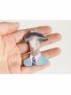 Fashion Art Retro Cartoon Hat Suit Cow Handmade Cloth Brooch