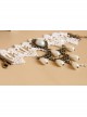 Fashion Retro Bride Bridesmaid White Lace Pearl Female Bracelet With Ring One Chain