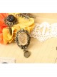 Retro Fashion Personality Butterfly White Lace Orange Yellow Flower Female Bracelet With Ring One Chain