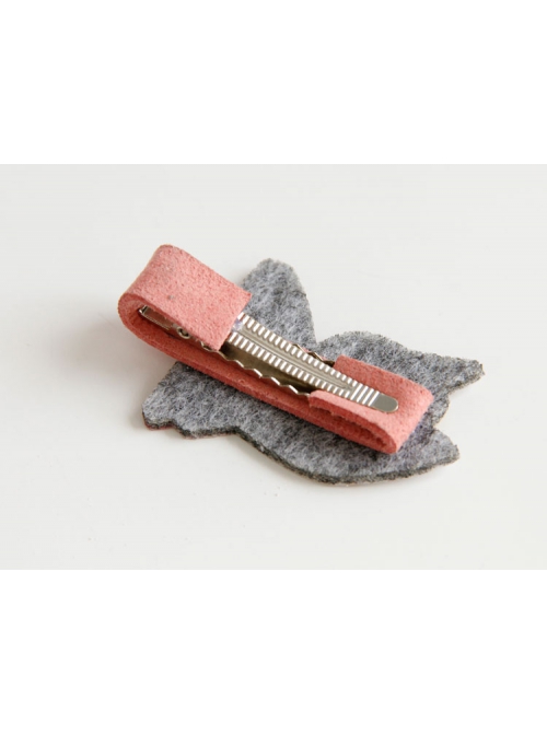 Fashion Cute Fabric Cartoon Pink Cat Creativity Funny Female Hairpin