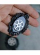 Retro Fashion Dark Style Handsome Steampunk Mechanical Gear Black Personality Female Earrings