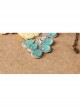 Retro Fashion Elegant Beauty Head Green Crystal White Lace Female Bracelet