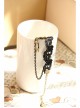 Retro Gothic Fashion Simple Bride Cat Black Lace Fringe Female Bracelet