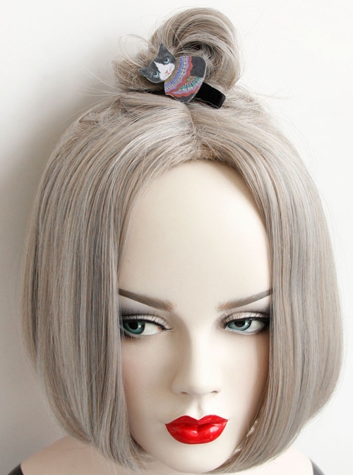 Cute Fashion Casual Cartoon Black Cat Female Small Hairpin