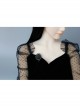 Gothic Personality Creative Fashion Retro Halloween Head Black Tassel Female Brooch