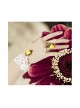 Fashion Casual Elegant Bride Bridesmaid White Lace Yellow Rose Flower Female Bracelet With Ring One Chain