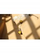 Fashion Casual Elegant Bride Bridesmaid White Lace Yellow Rose Flower Female Bracelet With Ring One Chain