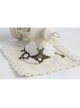 Fashion Retro Bride Bridesmaid Wedding White Lace Pearl Female Bracelet With Ring One Chain
