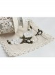 Fashion Retro Bride Bridesmaid Wedding White Lace Pearl Female Bracelet With Ring One Chain
