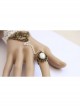 Fashion Elegant Lolita White Lace Retro Pearl Female Band Ring Bracelet