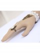 Fashion Elegant Lolita White Lace Retro Pearl Female Band Ring Bracelet