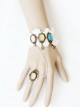 Fashion Personality Exaggerated Psychedelic Rainbow Creative Color Female Band Ring Bracelet