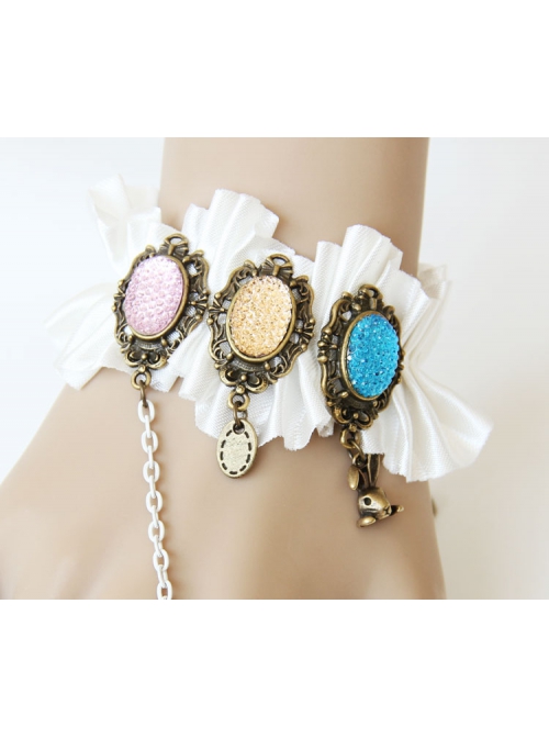 Fashion Personality Exaggerated Psychedelic Rainbow Creative Color Female Band Ring Bracelet