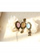 Fashion Personality Exaggerated Psychedelic Rainbow Creative Color Female Band Ring Bracelet