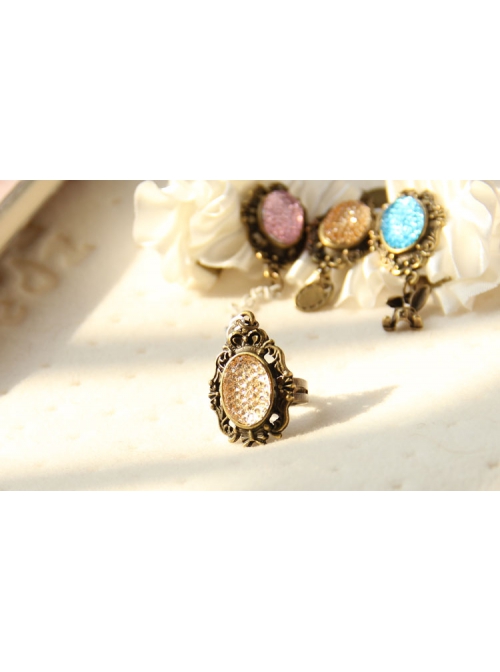 Fashion Personality Exaggerated Psychedelic Rainbow Creative Color Female Band Ring Bracelet