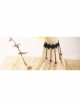 Gothic Punk Fashion Black Tassel Man-made Crystal Retro Lace Female Bracelet