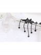 Gothic Punk Fashion Black Tassel Man-made Crystal Retro Lace Female Bracelet