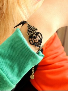 Retro Cute Gothic Fashion Casual Trend Black Lace Female Bracelet
