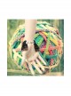 Exaggerated Fashion Cute Retro Black Sequins Lace Bow Female Bracelet