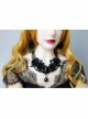 Baroque Retro Black Alloy Handmade Beaded Gothic Halloween Female Earrings