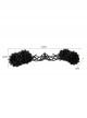 Victorian Fashion Retro Gothic Grim Reaper Black Halloween Queen Witch Crown Hairband