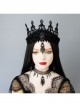 Retro Fashion Halloween Prom Vampire Steam Punk Gothic Black Mesh Spikes Female Choker