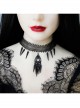 Retro Fashion Halloween Prom Vampire Steam Punk Gothic Black Mesh Spikes Female Choker