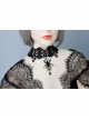 Fashion Gothic Retro Black Exaggerated Spider Lace Halloween Prom Female Choker