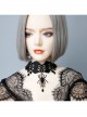 Fashion Gothic Retro Black Exaggerated Spider Lace Halloween Prom Female Choker