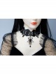 Fashion Gothic Retro Black Exaggerated Spider Lace Halloween Prom Female Choker
