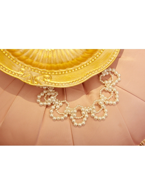 Fashion Retro Elegant Baroque White Imitation Pearl Nightclub Prom Female Choker