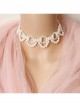 Fashion Retro Elegant Baroque White Imitation Pearl Nightclub Prom Female Choker