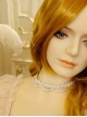 Baroque Retro Fashion Hand-Made White Lace Pearl Ribbon Female Short Necklace