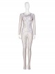 Eternals Thena Beige Battle Suit Design Combination 2 Halloween Cosplay Costume Full Set