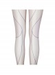 Eternals Thena Beige Battle Suit Design Combination 2 Halloween Cosplay Costume White Bodysuit