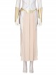 Eternals Thena Beige Battle Suit Design Combination 2 Halloween Cosplay Costume Beige Waist Skirt